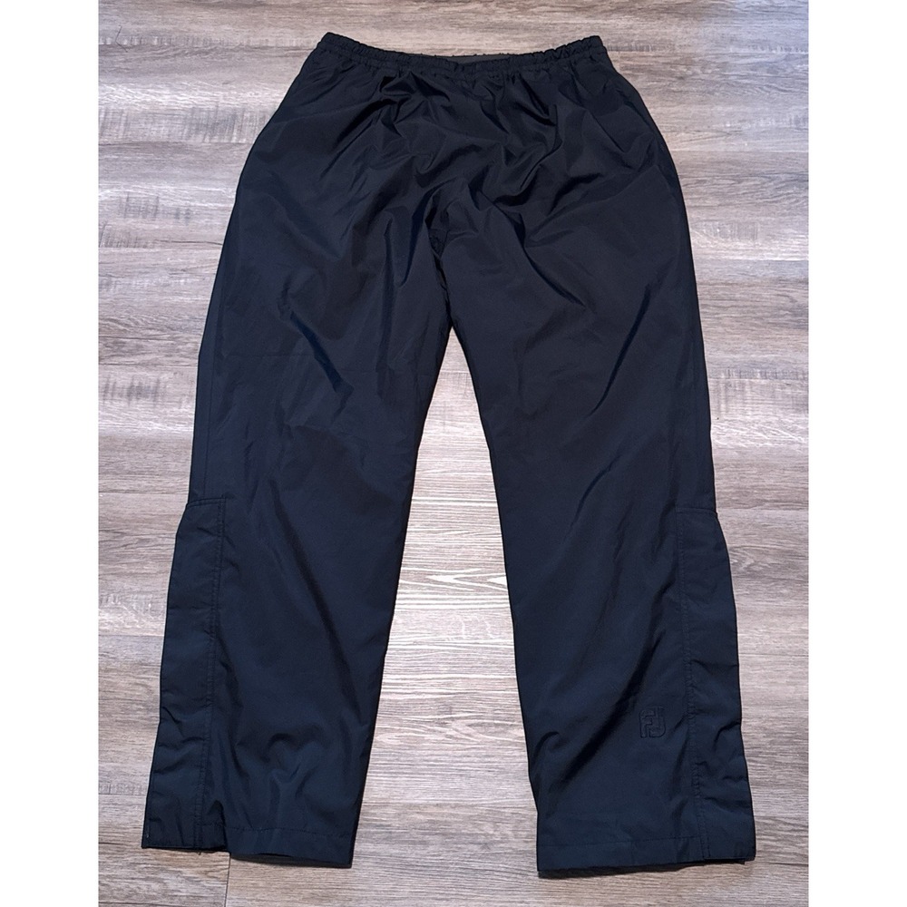 Dryjoys by FootJoy Men's Size XL Black Golf Rain Pants L Elastic Waist FJ